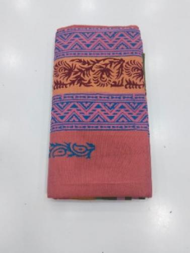 PL Salem Sarees Hand Block Printed Saree